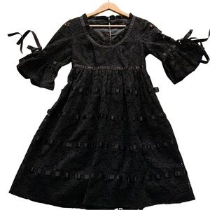 Betsey Johnson Women’s Black Lace Mini Dress